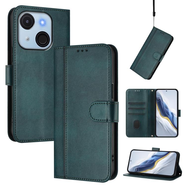 Line Splicing Buckle Retro Leather Phone Case, For itel A200 4G / A200+ 4G, For itel A95 5G, For itel A90 4G, For itel City 100, For itel A58 Lite / A49 Play, For itel P55T 4G / Tecno Spark Go 2024, For itel Power 70, For itel S25 Ultra 4G             ...