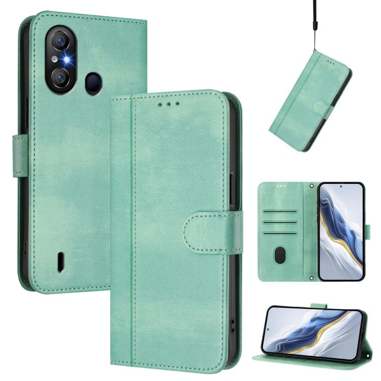 Line Splicing Buckle Retro Leather Phone Case, For itel A200 4G / A200+ 4G, For itel A95 5G, For itel A90 4G, For itel City 100, For itel A58 Lite / A49 Play, For itel P55T 4G / Tecno Spark Go 2024, For itel Power 70, For itel S25 Ultra 4G             ...