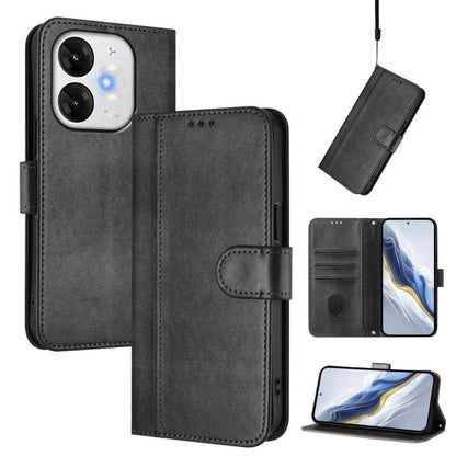 Line Splicing Buckle Retro Leather Phone Case, For itel A200 4G / A200+ 4G, For itel A95 5G, For itel A90 4G, For itel City 100, For itel A58 Lite / A49 Play, For itel P55T 4G / Tecno Spark Go 2024, For itel Power 70, For itel S25 Ultra 4G             ...
