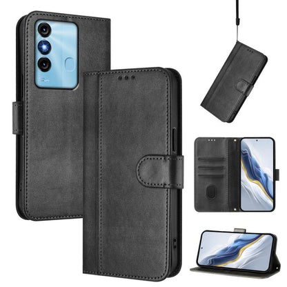 Line Splicing Buckle Retro Leather Phone Case, For itel S23, For itel S18 / Vision 5, For itel P40, For itel P38, For itel S17 / Vision 3, For itel A48