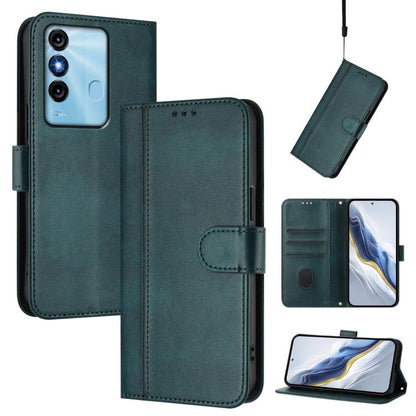 Line Splicing Buckle Retro Leather Phone Case, For itel S23, For itel S18 / Vision 5, For itel P40, For itel P38, For itel S17 / Vision 3, For itel A48