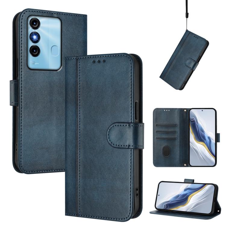Line Splicing Buckle Retro Leather Phone Case, For itel S23, For itel S18 / Vision 5, For itel P40, For itel P38, For itel S17 / Vision 3, For itel A48