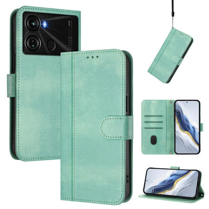 Line Splicing Buckle Retro Leather Phone Case, For itel S23, For itel S18 / Vision 5, For itel P40, For itel P38, For itel S17 / Vision 3, For itel A48
