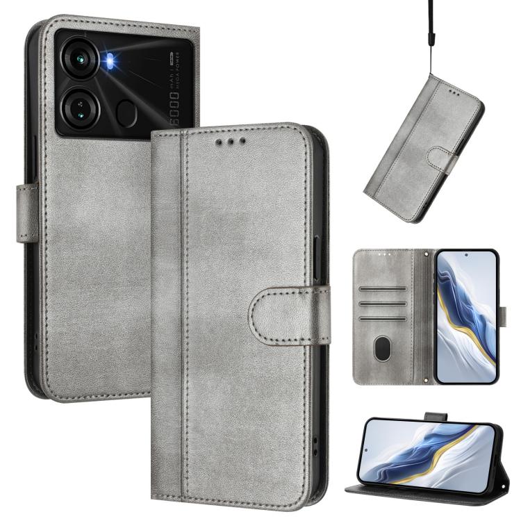 Line Splicing Buckle Retro Leather Phone Case, For itel S23, For itel S18 / Vision 5, For itel P40, For itel P38, For itel S17 / Vision 3, For itel A48