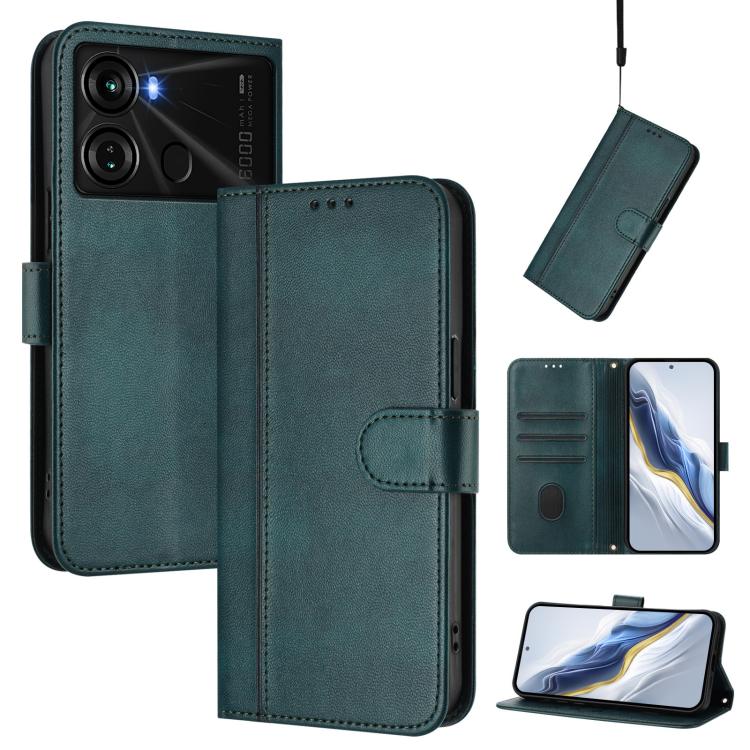 Line Splicing Buckle Retro Leather Phone Case, For itel S23, For itel S18 / Vision 5, For itel P40, For itel P38, For itel S17 / Vision 3, For itel A48