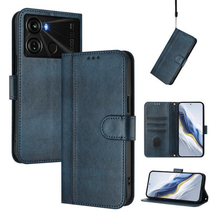 Line Splicing Buckle Retro Leather Phone Case, For itel S23, For itel S18 / Vision 5, For itel P40, For itel P38, For itel S17 / Vision 3, For itel A48