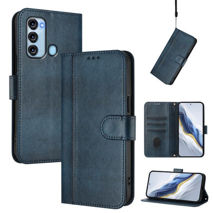 Line Splicing Buckle Retro Leather Phone Case, For itel S23, For itel S18 / Vision 5, For itel P40, For itel P38, For itel S17 / Vision 3, For itel A48
