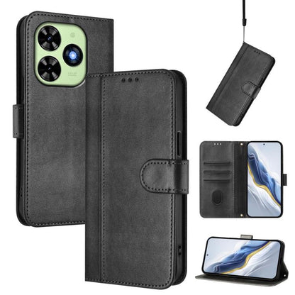 Line Splicing Buckle Retro Leather Phone Case, For itel A200 4G / A200+ 4G, For itel A95 5G, For itel A90 4G, For itel City 100, For itel A58 Lite / A49 Play, For itel P55T 4G / Tecno Spark Go 2024, For itel Power 70, For itel S25 Ultra 4G             ...