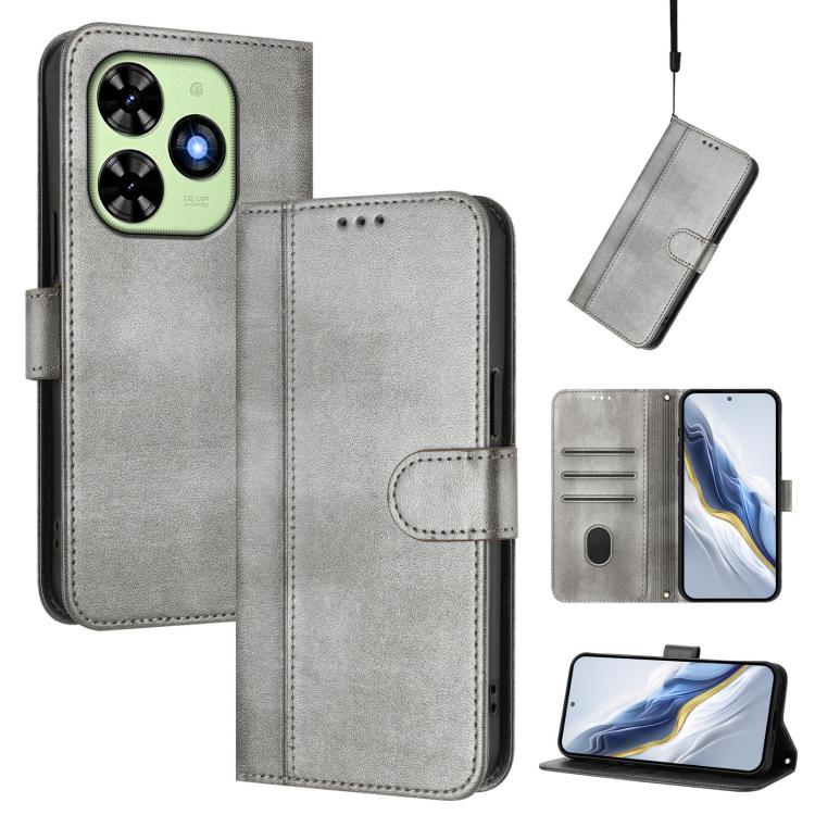 Line Splicing Buckle Retro Leather Phone Case, For itel A200 4G / A200+ 4G, For itel A95 5G, For itel A90 4G, For itel City 100, For itel A58 Lite / A49 Play, For itel P55T 4G / Tecno Spark Go 2024, For itel Power 70, For itel S25 Ultra 4G             ...