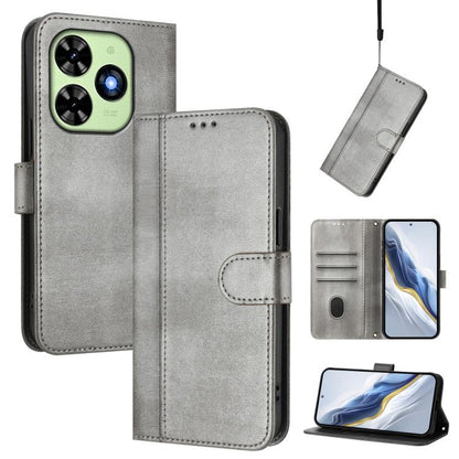 Line Splicing Buckle Retro Leather Phone Case, For itel A200 4G / A200+ 4G, For itel A95 5G, For itel A90 4G, For itel City 100, For itel A58 Lite / A49 Play, For itel P55T 4G / Tecno Spark Go 2024, For itel Power 70, For itel S25 Ultra 4G             ...