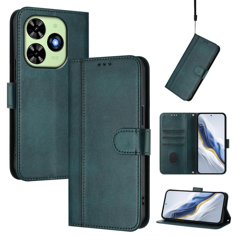 Line Splicing Buckle Retro Leather Phone Case, For itel A200 4G / A200+ 4G, For itel A95 5G, For itel A90 4G, For itel City 100, For itel A58 Lite / A49 Play, For itel P55T 4G / Tecno Spark Go 2024, For itel Power 70, For itel S25 Ultra 4G             ...