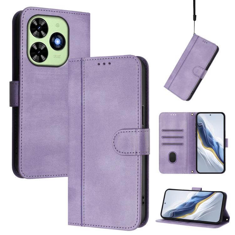 Line Splicing Buckle Retro Leather Phone Case, For itel A200 4G / A200+ 4G, For itel A95 5G, For itel A90 4G, For itel City 100, For itel A58 Lite / A49 Play, For itel P55T 4G / Tecno Spark Go 2024, For itel Power 70, For itel S25 Ultra 4G             ...