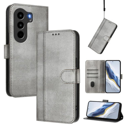 Line Splicing Buckle Retro Leather Phone Case, For itel A200 4G / A200+ 4G, For itel A95 5G, For itel A90 4G, For itel City 100, For itel A58 Lite / A49 Play, For itel P55T 4G / Tecno Spark Go 2024, For itel Power 70, For itel S25 Ultra 4G             ...