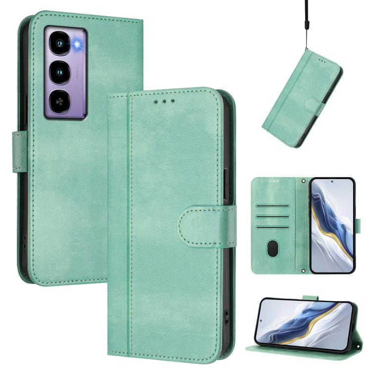 Line Splicing Buckle Retro Leather Phone Case, For itel A200 4G / A200+ 4G, For itel A95 5G, For itel A90 4G, For itel City 100, For itel A58 Lite / A49 Play, For itel P55T 4G / Tecno Spark Go 2024, For itel Power 70, For itel S25 Ultra 4G             ...
