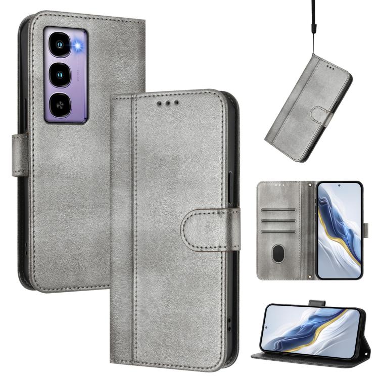 Line Splicing Buckle Retro Leather Phone Case, For itel A200 4G / A200+ 4G, For itel A95 5G, For itel A90 4G, For itel City 100, For itel A58 Lite / A49 Play, For itel P55T 4G / Tecno Spark Go 2024, For itel Power 70, For itel S25 Ultra 4G             ...