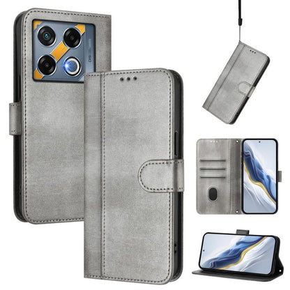 Line Splicing Buckle Retro Leather Phone Case, For Infinix Hot 50 5G, For Infinix Zero 40 4G / 5G, For Infinix Note 40X 5G, For Infinix Note 40 5G, For Infinix GT 20 Pro 5G, For Infinix Note 40 Pro 4G / 5G / 40 Pro+ 5G, For Infinix Note 40 4G          ...