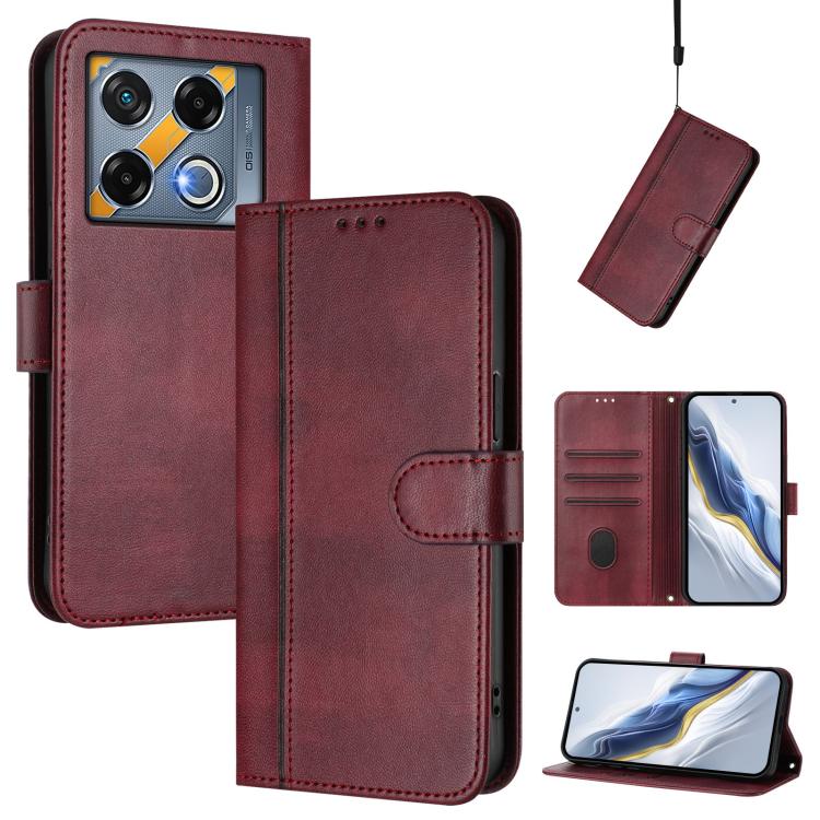 Line Splicing Buckle Retro Leather Phone Case, For Infinix Hot 50 5G, For Infinix Zero 40 4G / 5G, For Infinix Note 40X 5G, For Infinix Note 40 5G, For Infinix GT 20 Pro 5G, For Infinix Note 40 Pro 4G / 5G / 40 Pro+ 5G, For Infinix Note 40 4G          ...
