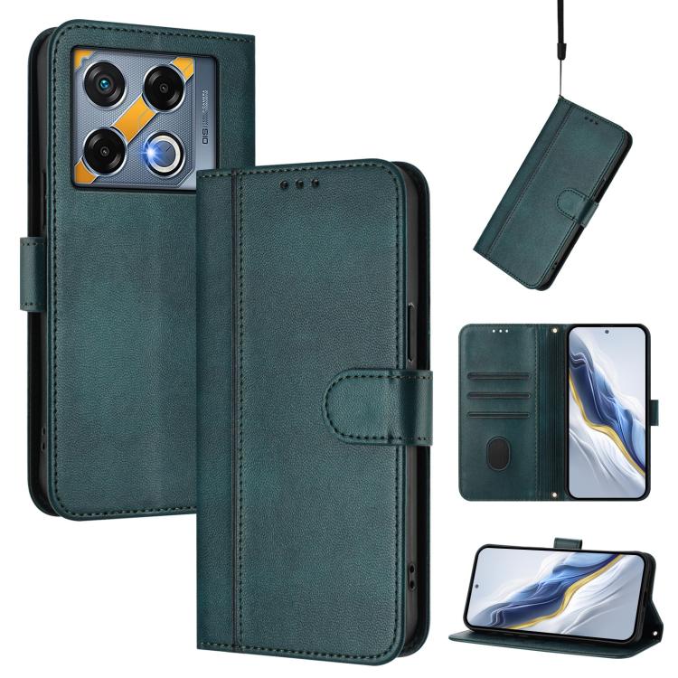 Line Splicing Buckle Retro Leather Phone Case, For Infinix Hot 50 5G, For Infinix Zero 40 4G / 5G, For Infinix Note 40X 5G, For Infinix Note 40 5G, For Infinix GT 20 Pro 5G, For Infinix Note 40 Pro 4G / 5G / 40 Pro+ 5G, For Infinix Note 40 4G          ...