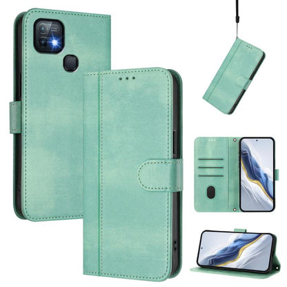 Line Splicing Buckle Retro Leather Phone Case, For Infinix Hot 20 Play, For Infinix Hot 20 4G, For Infinix Zero 20, For Infinix Note 12 4G / Note 12 Pro 4G, For Infinix Note 12 Pro 5G, For Infinix Hot 12 Play, For Infinix Smart 6 / 6 HD                ...