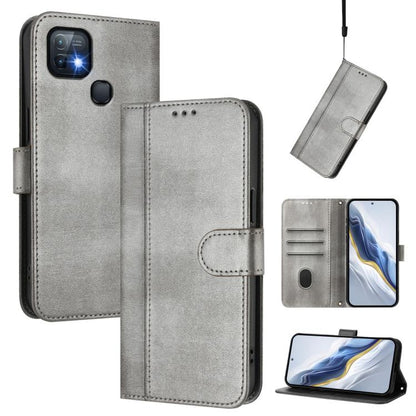 Line Splicing Buckle Retro Leather Phone Case, For Infinix Hot 20 Play, For Infinix Hot 20 4G, For Infinix Zero 20, For Infinix Note 12 4G / Note 12 Pro 4G, For Infinix Note 12 Pro 5G, For Infinix Hot 12 Play, For Infinix Smart 6 / 6 HD                ...