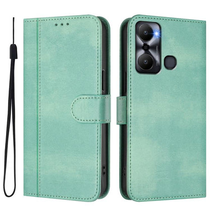 Line Splicing Buckle Retro Leather Phone Case, For Infinix Hot 20 Play, For Infinix Hot 20 4G, For Infinix Zero 20, For Infinix Note 12 4G / Note 12 Pro 4G, For Infinix Note 12 Pro 5G, For Infinix Hot 12 Play, For Infinix Smart 6 / 6 HD                ...