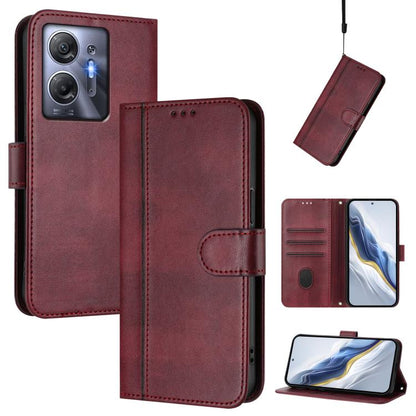 Line Splicing Buckle Retro Leather Phone Case, For Infinix Hot 50 5G, For Infinix Zero 40 4G / 5G, For Infinix Note 40X 5G, For Infinix Note 40 5G, For Infinix GT 20 Pro 5G, For Infinix Note 40 Pro 4G / 5G / 40 Pro+ 5G, For Infinix Note 40 4G          ...