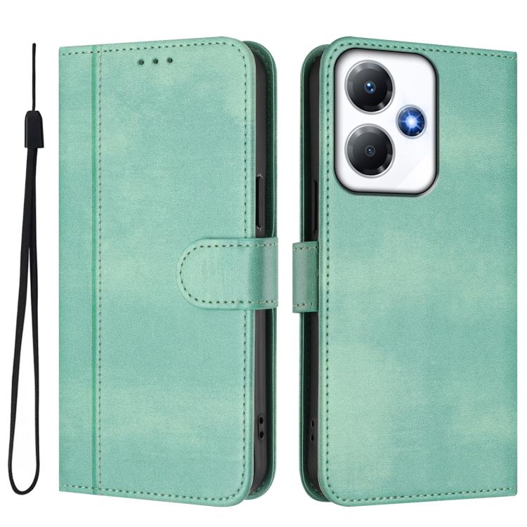 Line Splicing Buckle Retro Leather Phone Case, For Infinix Hot 30 Play 4G / Hot 30 Play NFC, For Infinix Smart 7 Plus / 7 HD / 7 India, For Infinix Note 30 4G / 5G, For Infinix Note 30 Pro 4G, For Infinix Note 30 VIP, For Infinix Hot 30i               ...