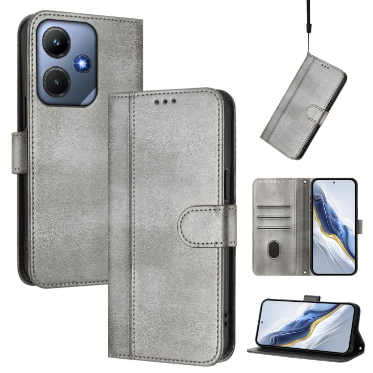 Line Splicing Buckle Retro Leather Phone Case, For Infinix Hot 30 Play 4G / Hot 30 Play NFC, For Infinix Smart 7 Plus / 7 HD / 7 India, For Infinix Note 30 4G / 5G, For Infinix Note 30 Pro 4G, For Infinix Note 30 VIP, For Infinix Hot 30i               ...