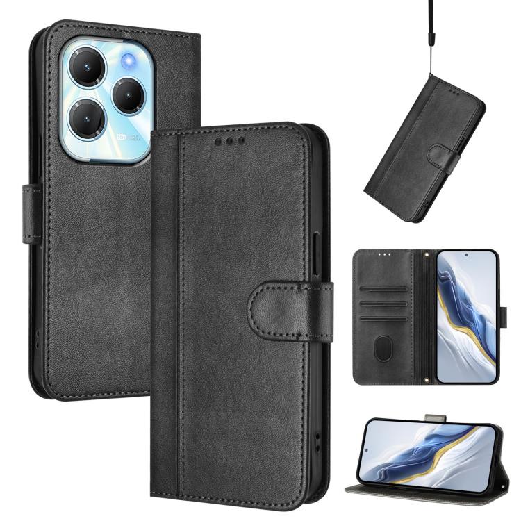 Line Splicing Buckle Retro Leather Phone Case, For Infinix Hot 50 5G, For Infinix Zero 40 4G / 5G, For Infinix Note 40X 5G, For Infinix Note 40 5G, For Infinix GT 20 Pro 5G, For Infinix Note 40 Pro 4G / 5G / 40 Pro+ 5G, For Infinix Note 40 4G          ...