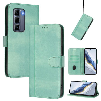 Line Splicing Buckle Retro Leather Phone Case, For Infinix GT 50 Pro 5G, For Infinix Note Edge 5G Global, For Infinix Smart 20 4G / X6840, For Infinix Note 60 5G / Note 60 Pro 5G, For Infinix Smart 10 Plus, For Infinix GT 30 Pro, For Infinix Note 50s  ...