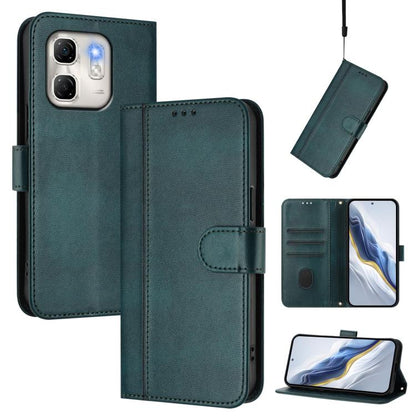 Line Splicing Buckle Retro Leather Phone Case, For Infinix GT 50 Pro 5G, For Infinix Note Edge 5G Global, For Infinix Smart 20 4G / X6840, For Infinix Note 60 5G / Note 60 Pro 5G, For Infinix Smart 10 Plus, For Infinix GT 30 Pro, For Infinix Note 50s  ...