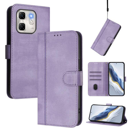Line Splicing Buckle Retro Leather Phone Case, For Infinix GT 50 Pro 5G, For Infinix Note Edge 5G Global, For Infinix Smart 20 4G / X6840, For Infinix Note 60 5G / Note 60 Pro 5G, For Infinix Smart 10 Plus, For Infinix GT 30 Pro, For Infinix Note 50s  ...