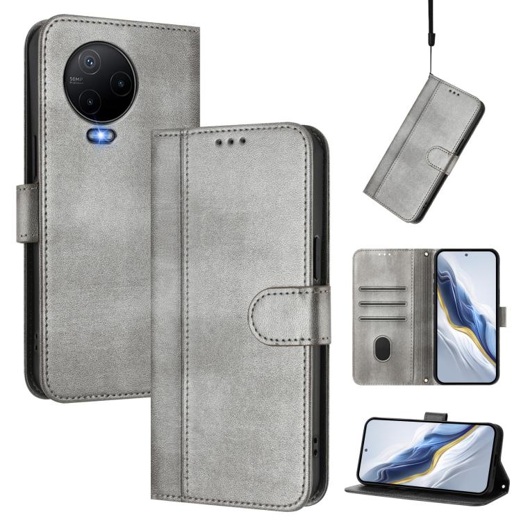 Line Splicing Buckle Retro Leather Phone Case, For Infinix Hot 20 Play, For Infinix Hot 20 4G, For Infinix Zero 20, For Infinix Note 12 4G / Note 12 Pro 4G, For Infinix Note 12 Pro 5G, For Infinix Hot 12 Play, For Infinix Smart 6 / 6 HD                ...