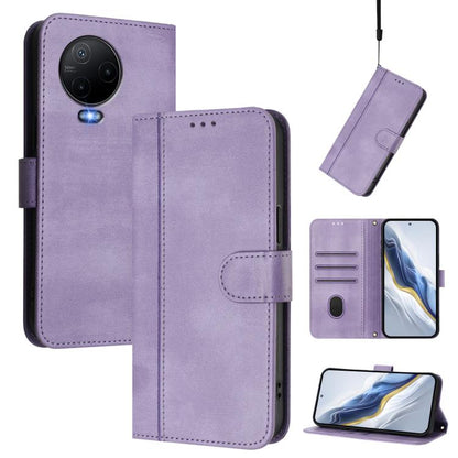 Line Splicing Buckle Retro Leather Phone Case, For Infinix Hot 20 Play, For Infinix Hot 20 4G, For Infinix Zero 20, For Infinix Note 12 4G / Note 12 Pro 4G, For Infinix Note 12 Pro 5G, For Infinix Hot 12 Play, For Infinix Smart 6 / 6 HD                ...