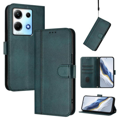 Line Splicing Buckle Retro Leather Phone Case, For Infinix Hot 30 Play 4G / Hot 30 Play NFC, For Infinix Smart 7 Plus / 7 HD / 7 India, For Infinix Note 30 4G / 5G, For Infinix Note 30 Pro 4G, For Infinix Note 30 VIP, For Infinix Hot 30i               ...
