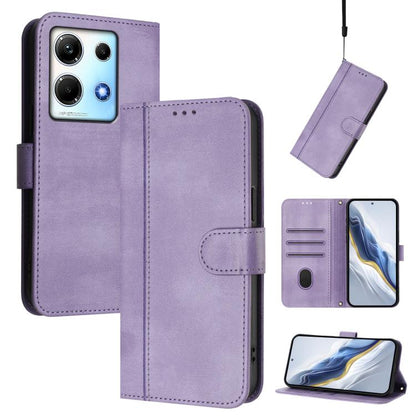 Line Splicing Buckle Retro Leather Phone Case, For Infinix Hot 30 Play 4G / Hot 30 Play NFC, For Infinix Smart 7 Plus / 7 HD / 7 India, For Infinix Note 30 4G / 5G, For Infinix Note 30 Pro 4G, For Infinix Note 30 VIP, For Infinix Hot 30i               ...