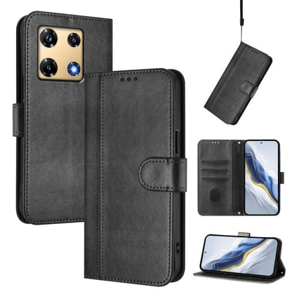Line Splicing Buckle Retro Leather Phone Case, For Infinix Hot 30 Play 4G / Hot 30 Play NFC, For Infinix Smart 7 Plus / 7 HD / 7 India, For Infinix Note 30 4G / 5G, For Infinix Note 30 Pro 4G, For Infinix Note 30 VIP, For Infinix Hot 30i               ...