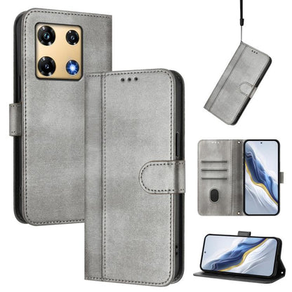 Line Splicing Buckle Retro Leather Phone Case, For Infinix Hot 30 Play 4G / Hot 30 Play NFC, For Infinix Smart 7 Plus / 7 HD / 7 India, For Infinix Note 30 4G / 5G, For Infinix Note 30 Pro 4G, For Infinix Note 30 VIP, For Infinix Hot 30i               ...