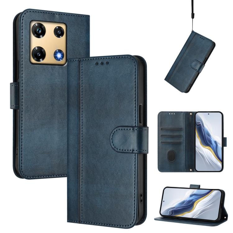 Line Splicing Buckle Retro Leather Phone Case, For Infinix Hot 30 Play 4G / Hot 30 Play NFC, For Infinix Smart 7 Plus / 7 HD / 7 India, For Infinix Note 30 4G / 5G, For Infinix Note 30 Pro 4G, For Infinix Note 30 VIP, For Infinix Hot 30i               ...