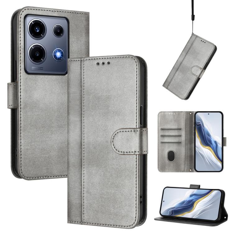 Line Splicing Buckle Retro Leather Phone Case, For Infinix Hot 30 Play 4G / Hot 30 Play NFC, For Infinix Smart 7 Plus / 7 HD / 7 India, For Infinix Note 30 4G / 5G, For Infinix Note 30 Pro 4G, For Infinix Note 30 VIP, For Infinix Hot 30i               ...