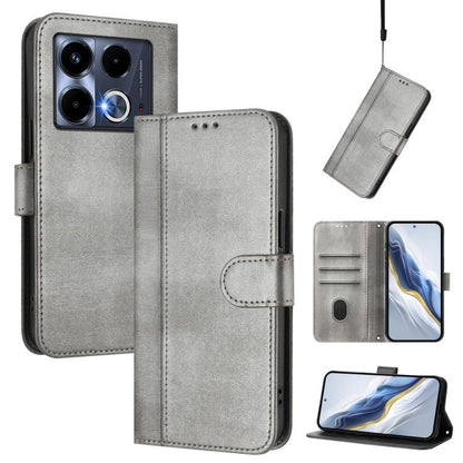 Line Splicing Buckle Retro Leather Phone Case, For Infinix Hot 50 5G, For Infinix Zero 40 4G / 5G, For Infinix Note 40X 5G, For Infinix Note 40 5G, For Infinix GT 20 Pro 5G, For Infinix Note 40 Pro 4G / 5G / 40 Pro+ 5G, For Infinix Note 40 4G          ...