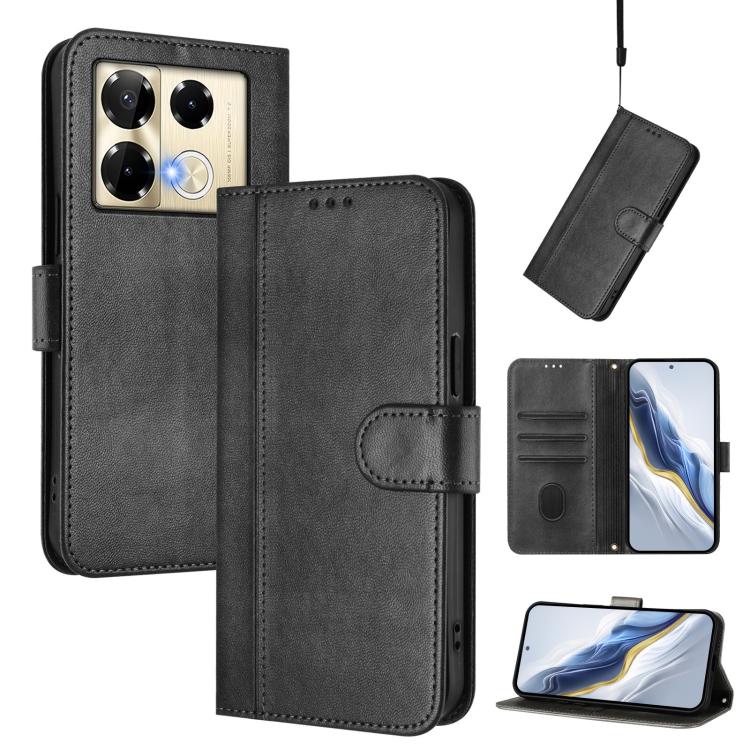 Line Splicing Buckle Retro Leather Phone Case, For Infinix Hot 50 5G, For Infinix Zero 40 4G / 5G, For Infinix Note 40X 5G, For Infinix Note 40 5G, For Infinix GT 20 Pro 5G, For Infinix Note 40 Pro 4G / 5G / 40 Pro+ 5G, For Infinix Note 40 4G          ...
