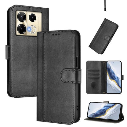 Line Splicing Buckle Retro Leather Phone Case, For Infinix Hot 50 5G, For Infinix Zero 40 4G / 5G, For Infinix Note 40X 5G, For Infinix Note 40 5G, For Infinix GT 20 Pro 5G, For Infinix Note 40 Pro 4G / 5G / 40 Pro+ 5G, For Infinix Note 40 4G          ...