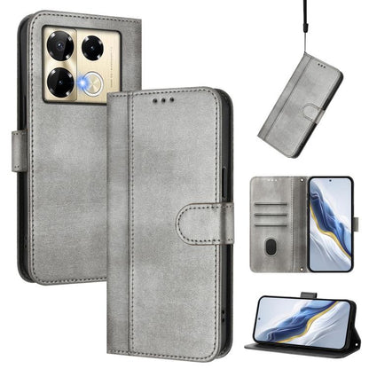 Line Splicing Buckle Retro Leather Phone Case, For Infinix Hot 50 5G, For Infinix Zero 40 4G / 5G, For Infinix Note 40X 5G, For Infinix Note 40 5G, For Infinix GT 20 Pro 5G, For Infinix Note 40 Pro 4G / 5G / 40 Pro+ 5G, For Infinix Note 40 4G          ...