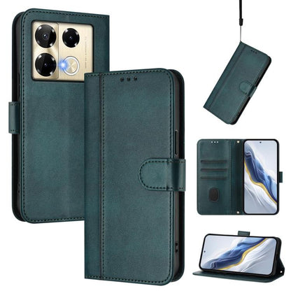 Line Splicing Buckle Retro Leather Phone Case, For Infinix Hot 50 5G, For Infinix Zero 40 4G / 5G, For Infinix Note 40X 5G, For Infinix Note 40 5G, For Infinix GT 20 Pro 5G, For Infinix Note 40 Pro 4G / 5G / 40 Pro+ 5G, For Infinix Note 40 4G          ...