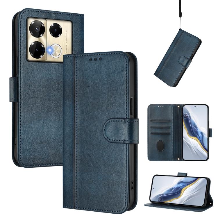 Line Splicing Buckle Retro Leather Phone Case, For Infinix Hot 50 5G, For Infinix Zero 40 4G / 5G, For Infinix Note 40X 5G, For Infinix Note 40 5G, For Infinix GT 20 Pro 5G, For Infinix Note 40 Pro 4G / 5G / 40 Pro+ 5G, For Infinix Note 40 4G          ...