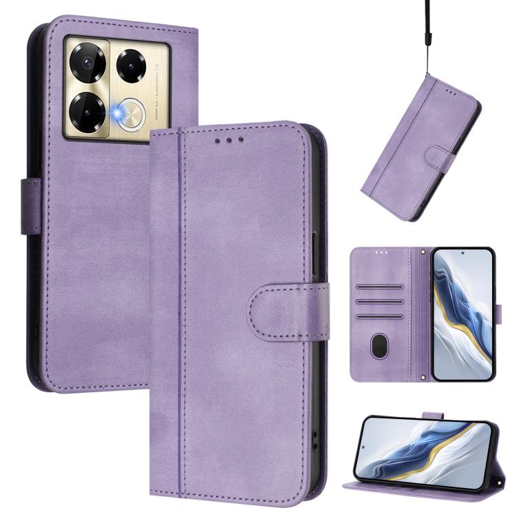 Line Splicing Buckle Retro Leather Phone Case, For Infinix Hot 50 5G, For Infinix Zero 40 4G / 5G, For Infinix Note 40X 5G, For Infinix Note 40 5G, For Infinix GT 20 Pro 5G, For Infinix Note 40 Pro 4G / 5G / 40 Pro+ 5G, For Infinix Note 40 4G          ...