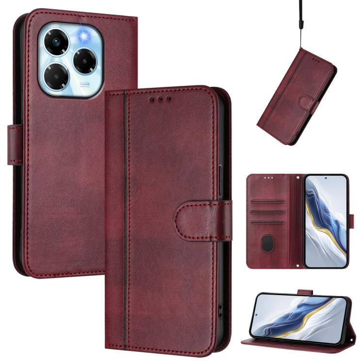 Line Splicing Buckle Retro Leather Phone Case, For Infinix Hot 50 5G, For Infinix Zero 40 4G / 5G, For Infinix Note 40X 5G, For Infinix Note 40 5G, For Infinix GT 20 Pro 5G, For Infinix Note 40 Pro 4G / 5G / 40 Pro+ 5G, For Infinix Note 40 4G          ...