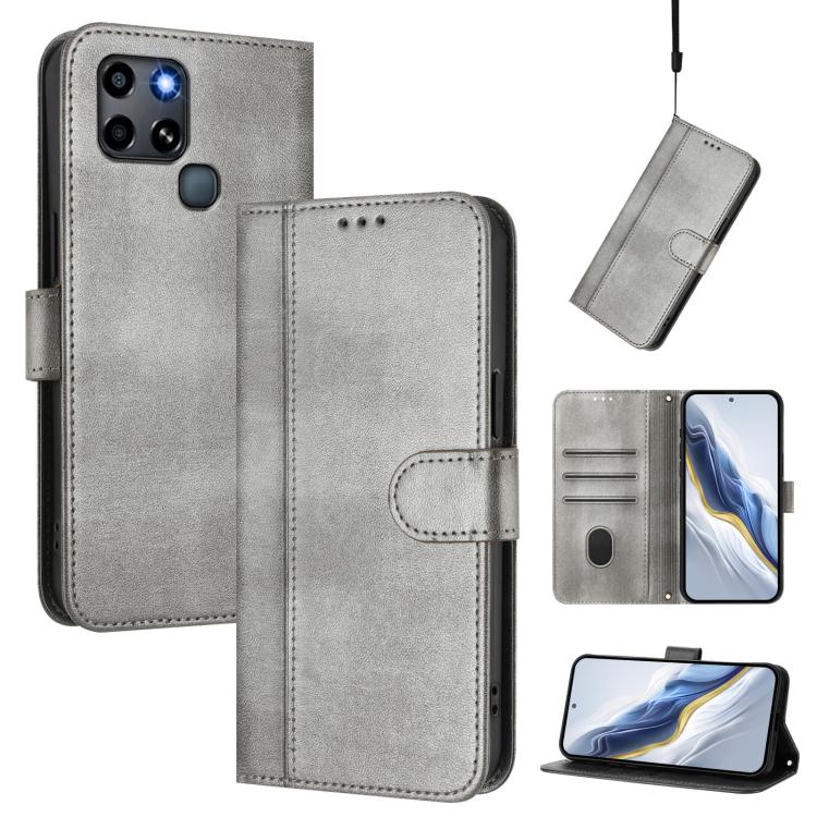 Line Splicing Buckle Retro Leather Phone Case, For Infinix Hot 20 Play, For Infinix Hot 20 4G, For Infinix Zero 20, For Infinix Note 12 4G / Note 12 Pro 4G, For Infinix Note 12 Pro 5G, For Infinix Hot 12 Play, For Infinix Smart 6 / 6 HD                ...