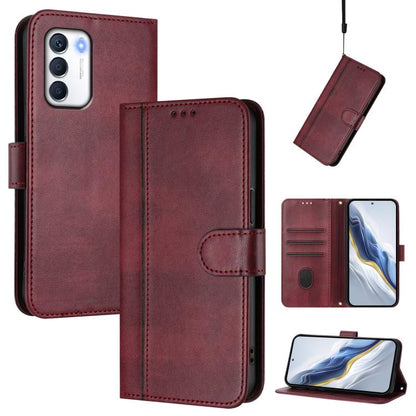 Line Splicing Buckle Retro Leather Phone Case, For Infinix Hot 20 Play, For Infinix Hot 20 4G, For Infinix Zero 20, For Infinix Note 12 4G / Note 12 Pro 4G, For Infinix Note 12 Pro 5G, For Infinix Hot 12 Play, For Infinix Smart 6 / 6 HD                ...